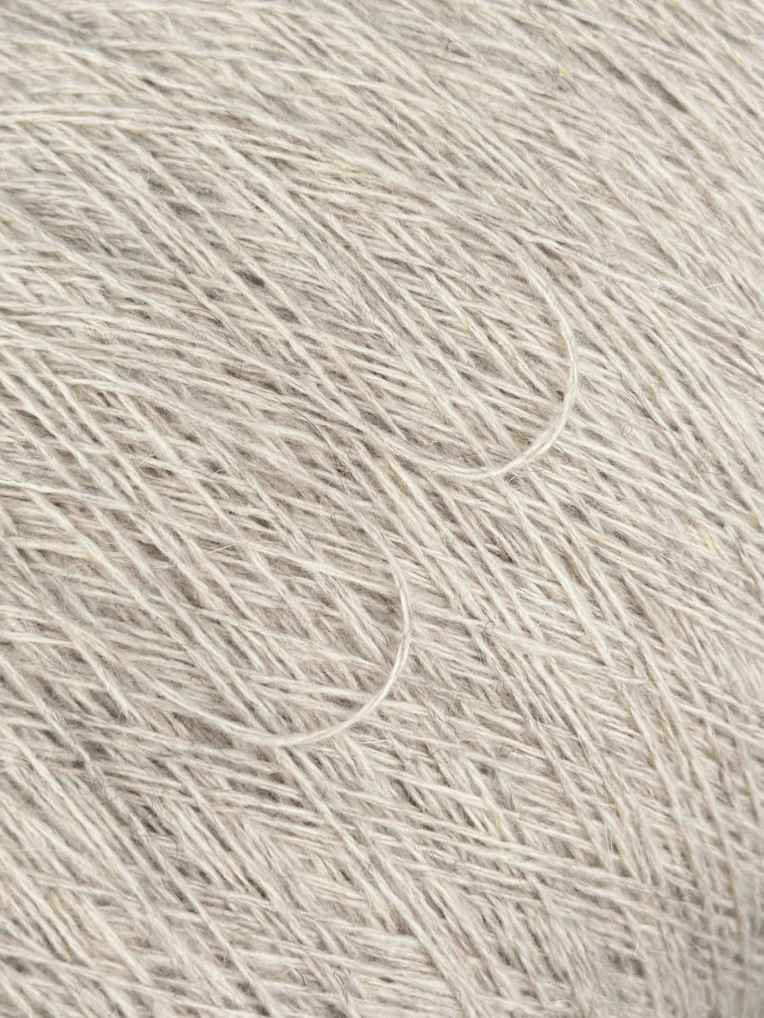 Loro Piana CashWM Nm 2/12 – Kaschmir & Kid Mohair Garn col. Naturale Mélange